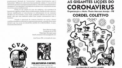 Photo of Academia lança cordel com oitenta autores sobre coronavírus