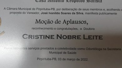 Photo of Poetisa da Academia de Cordel recebe Moção de Aplauso na Câmara de Pirpirituba